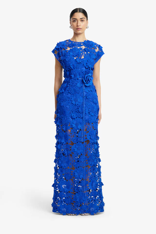chinese dress ladies Leo Lin 'Alena' Lace Maxi Dress – Your Secret Closet