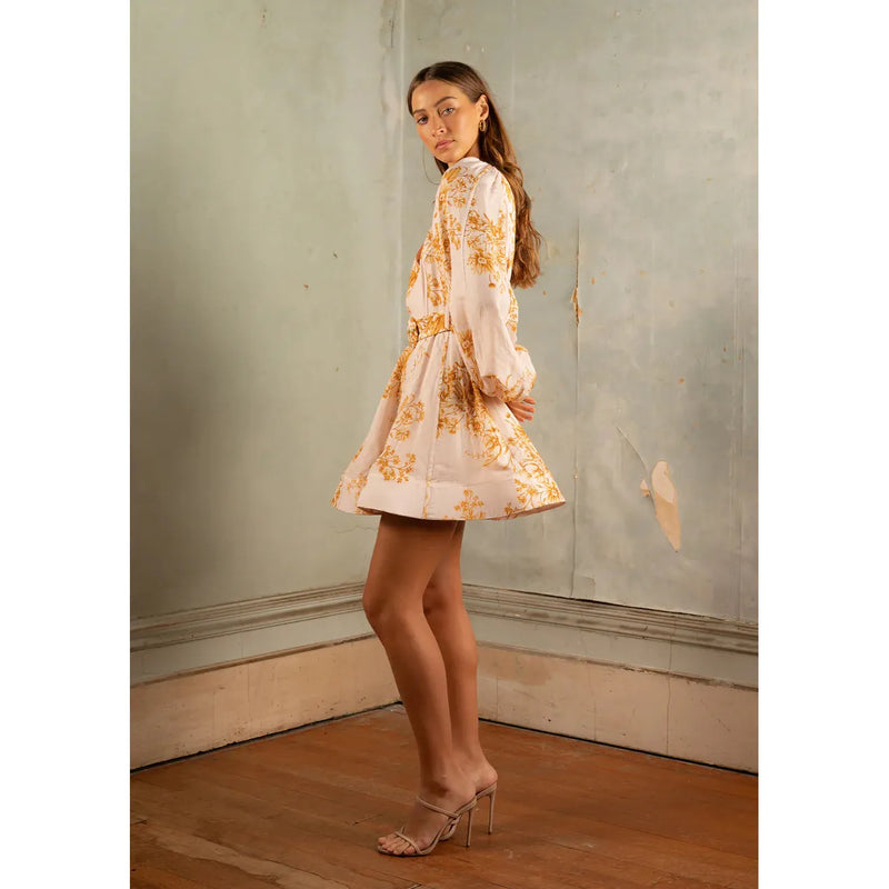 Saint Armont Lucille Mini Dress - Fleurs D'or Print