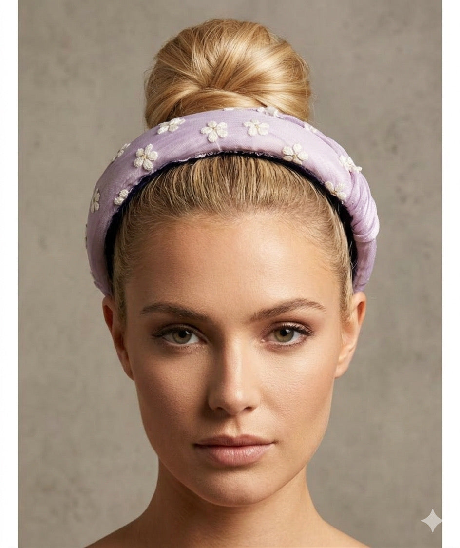 Wendy Scully Lavender Bandeau Headband