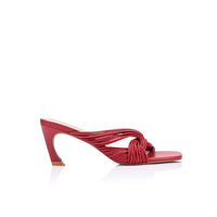 Kelly Mule Red Leather