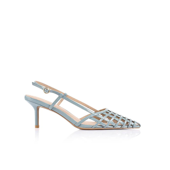 Lana Wilkinson "Miranda" Pump Mint Leather