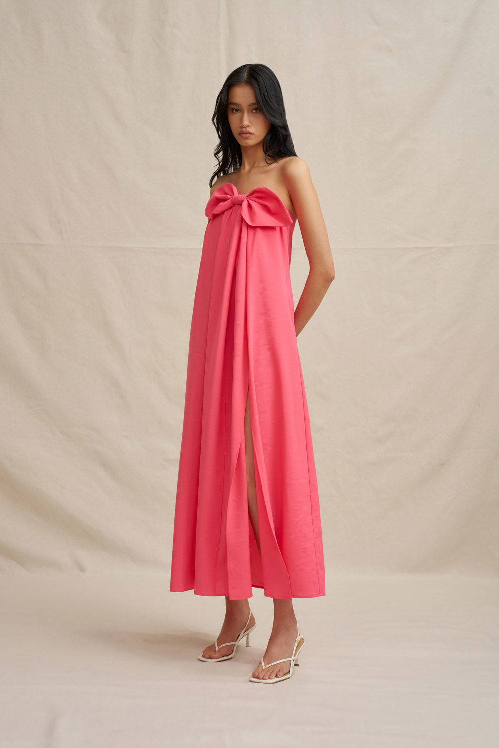 By Johnny "Sabrina" Strapless Maxi Dress