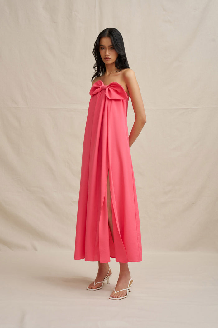 By Johnny "Sabrina" Strapless Maxi Dress