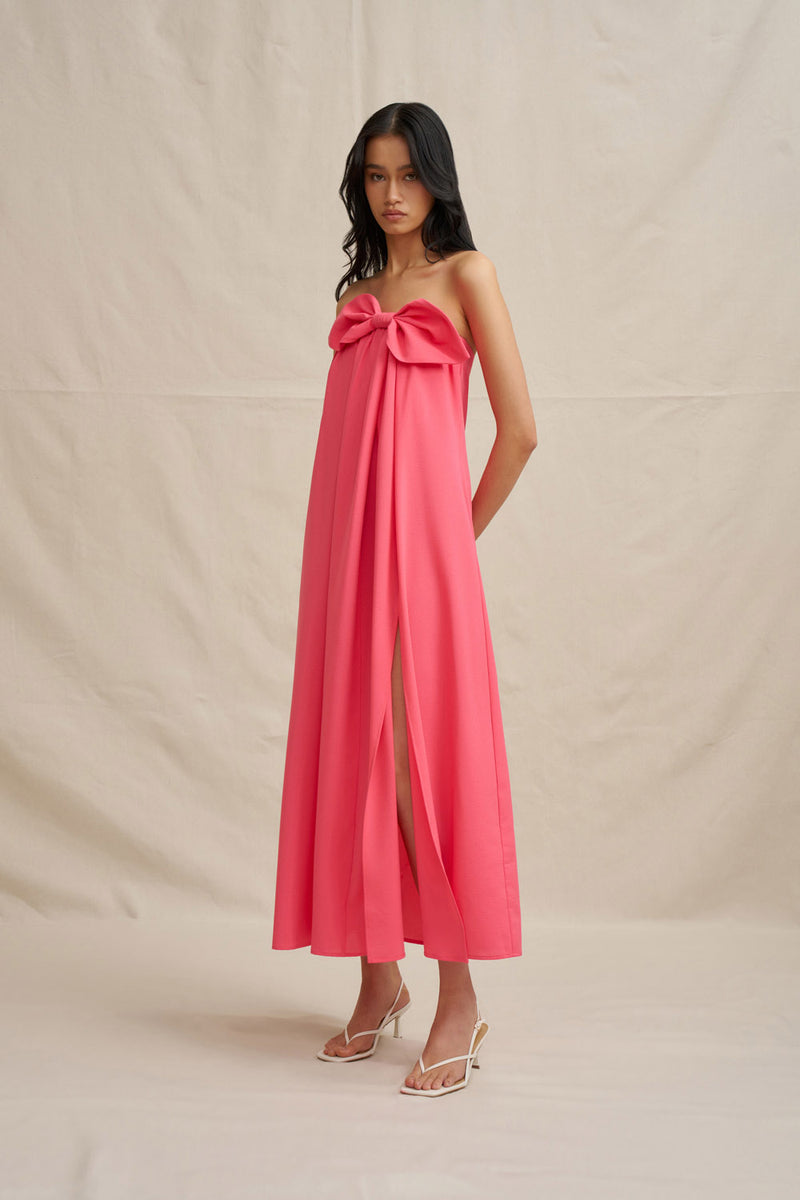 By Johnny "Sabrina" Strapless Maxi Dress