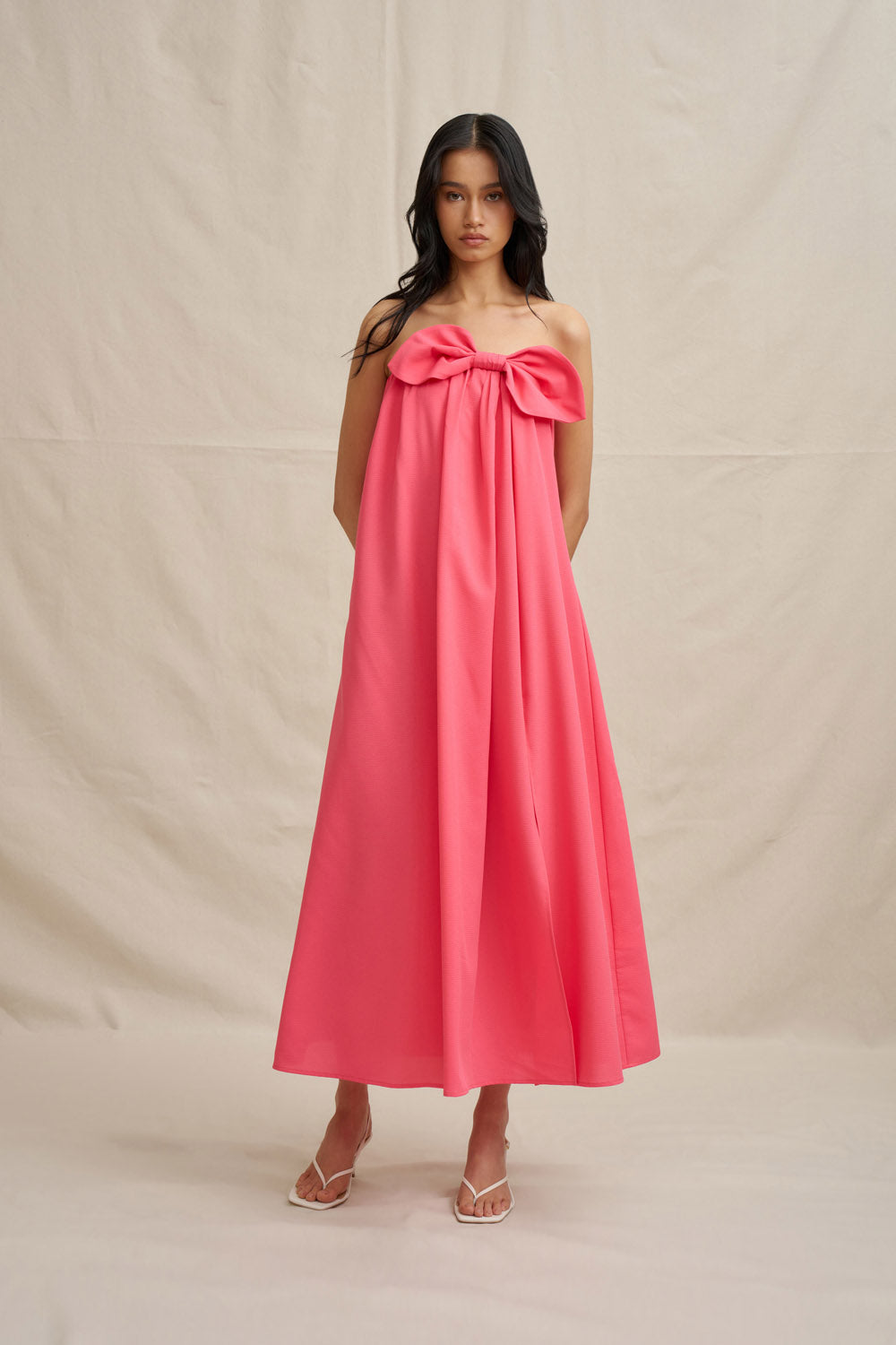 By Johnny "Sabrina" Strapless Maxi Dress