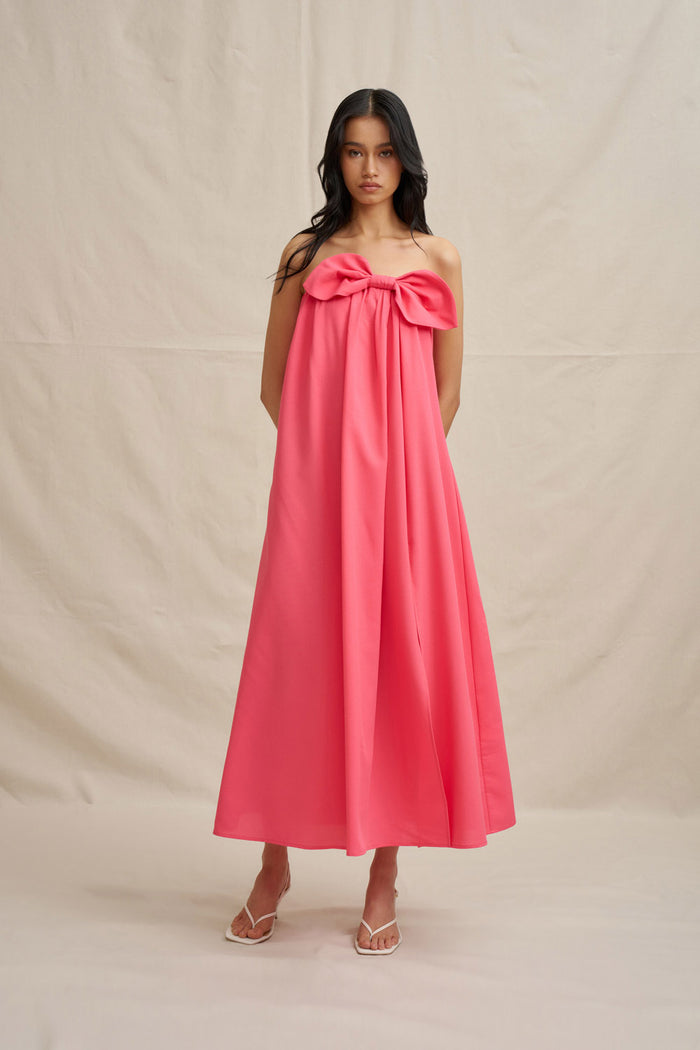 By Johnny "Sabrina" Strapless Maxi Dress