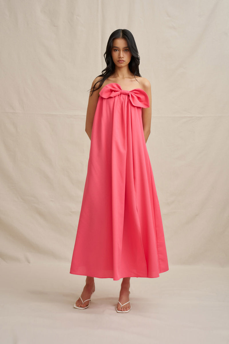 By Johnny "Sabrina" Strapless Maxi Dress