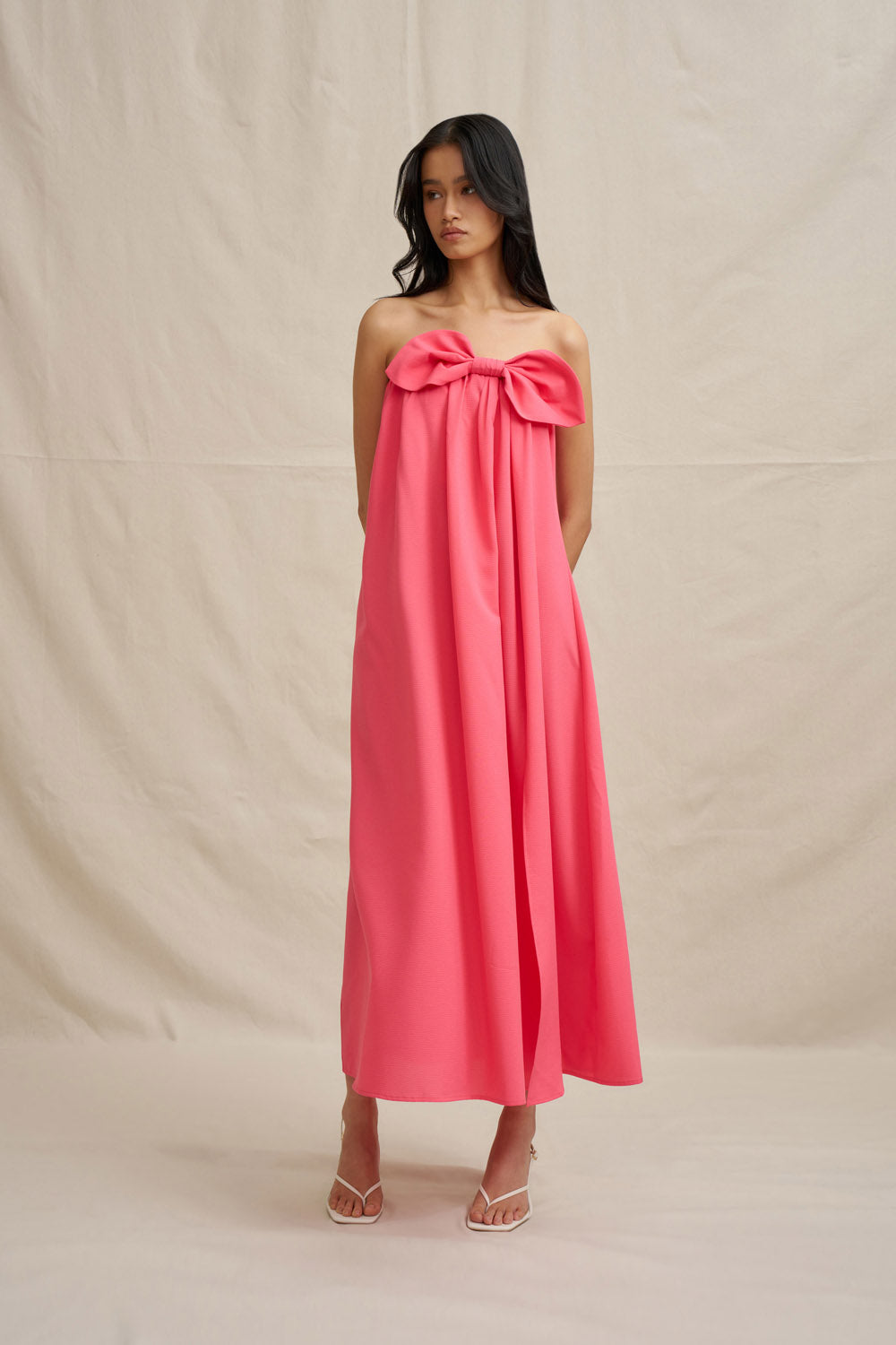 By Johnny "Sabrina" Strapless Maxi Dress