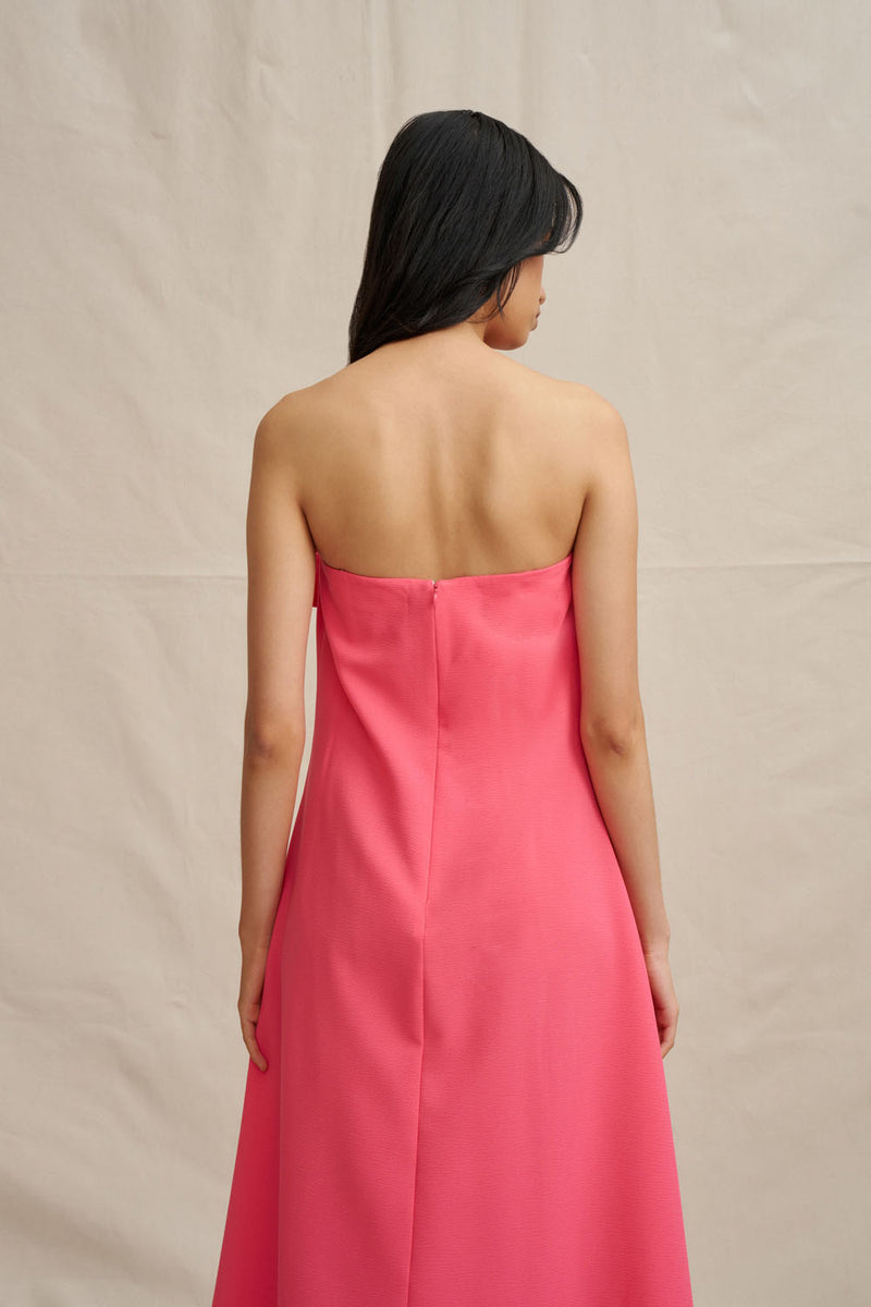 By Johnny "Sabrina" Strapless Maxi Dress