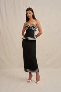 By Johnny "Sloane Stripe" Skirt and Top