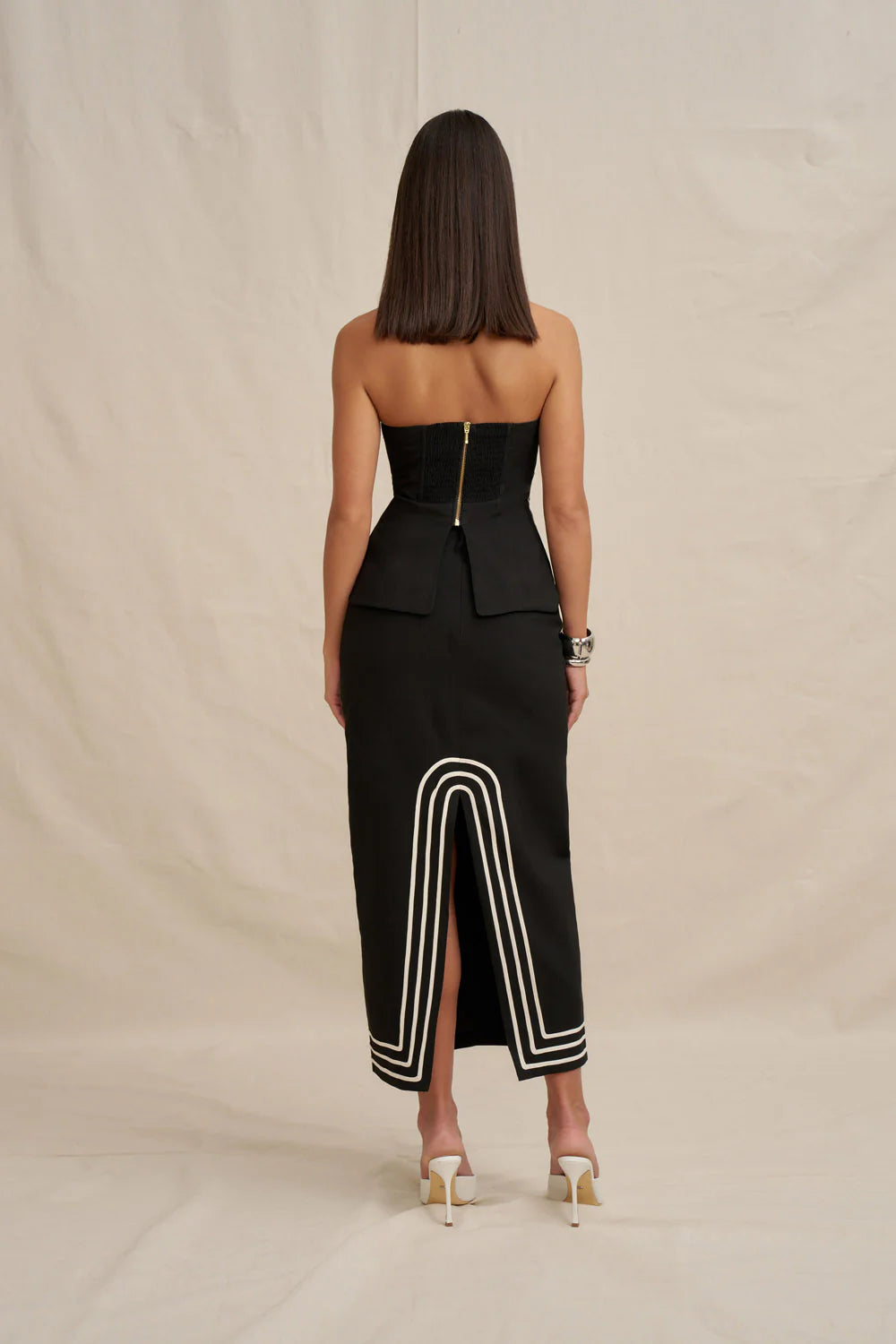 By Johnny "Sloane Stripe" Skirt and Top