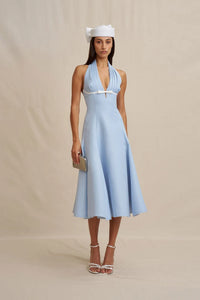 BY JOHNNY Lilian Halter Midi Dress