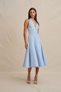 BY JOHNNY Lilian Halter Midi Dress
