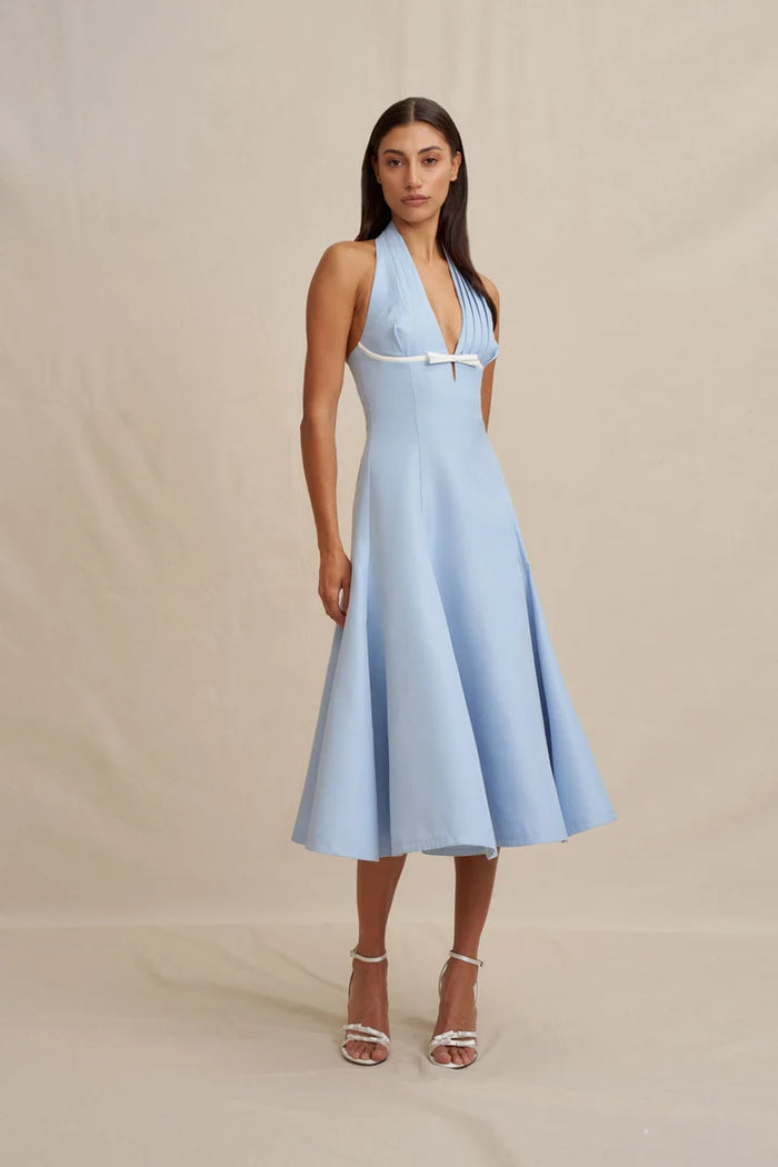 BY JOHNNY Lilian Halter Midi Dress