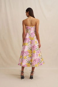 BY JOHNNY Christina Panel Strapless Dress