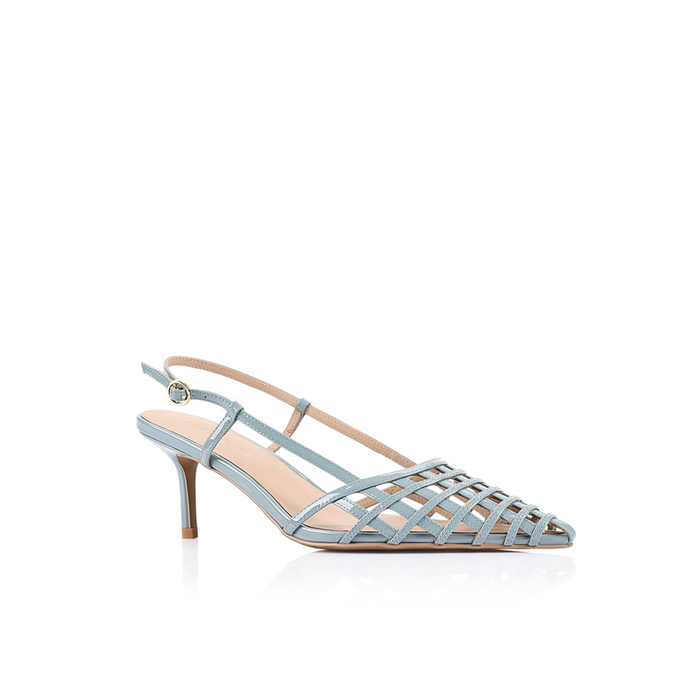 Lana Wilkinson "Miranda" Pump Mint Leather