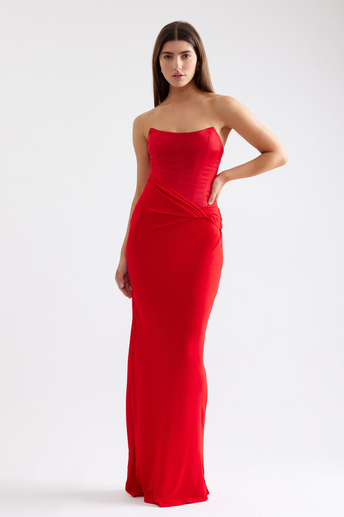 Lexi "Elora" Dress - Red