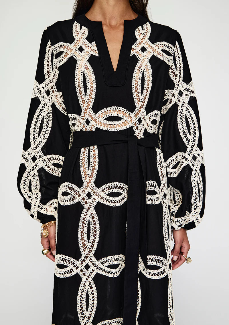 Designer embroidered dress available for hire Australia wide