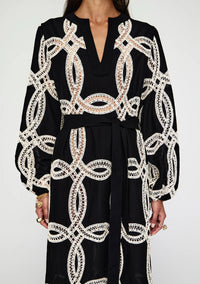 Designer embroidered dress available for hire Australia wide