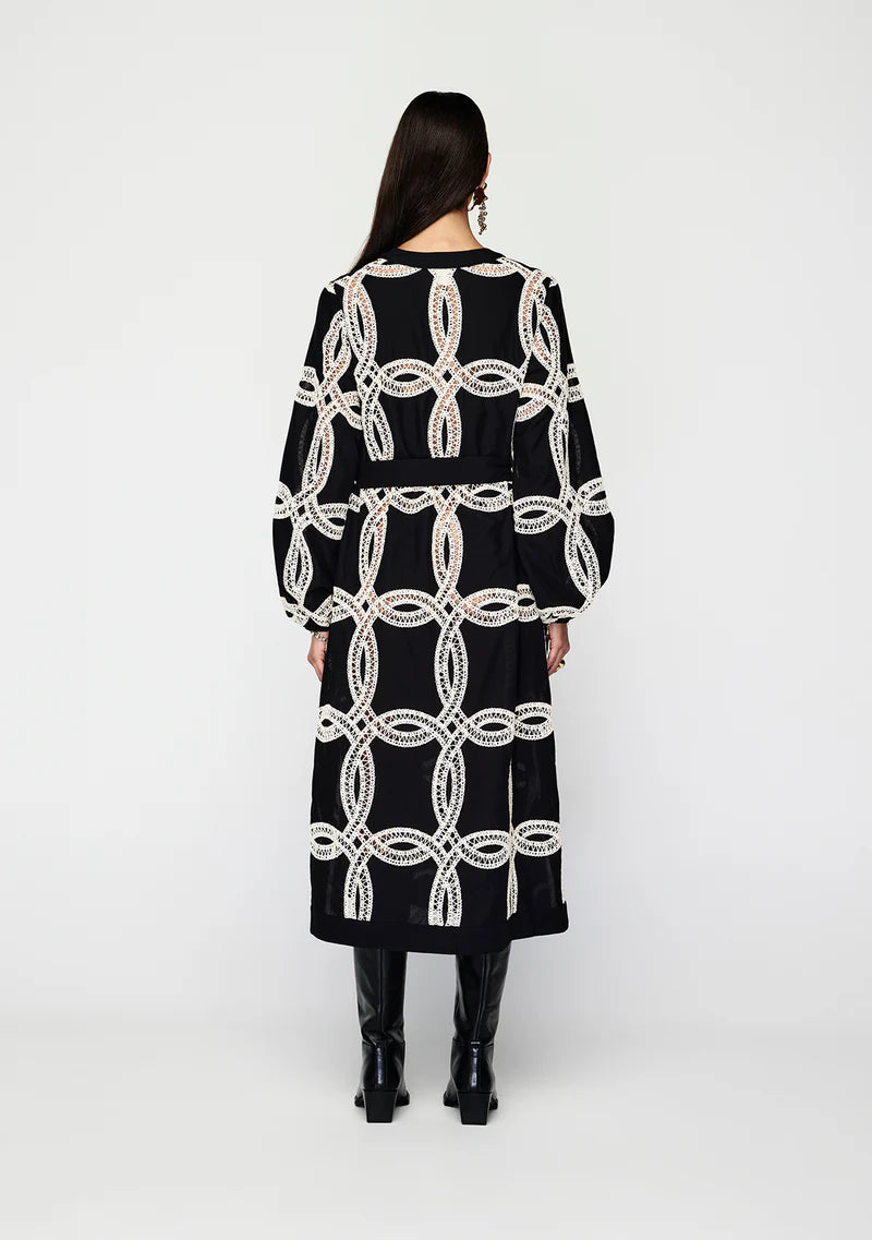 MOS THE LABEL Livia Midi Dress for long lunches and special occasions