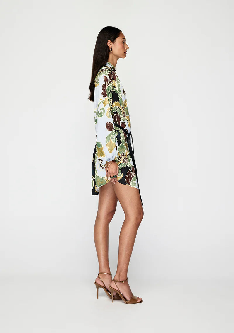 Printed mini dress for birthdays and long lunches
