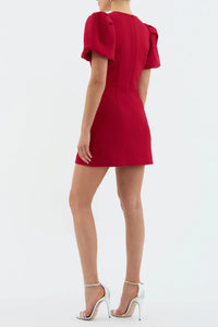 Rebecca Vallance "Akari" Puff Sleeve Mini Dress