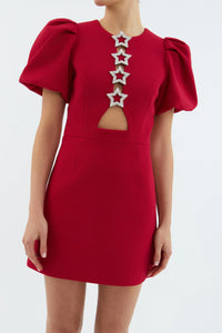 Rebecca Vallance "Akari" Puff Sleeve Mini Dress