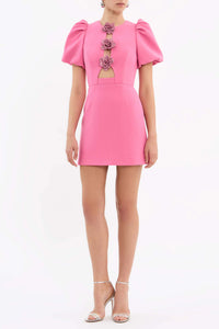 Rebecca Vallance Aubrey Flower Mini Dress