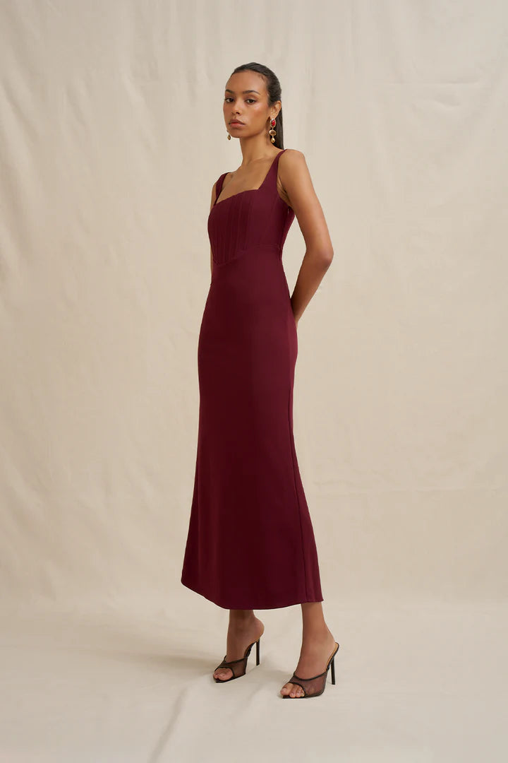 By Johnny 'Basia' Bodice Midi Dress