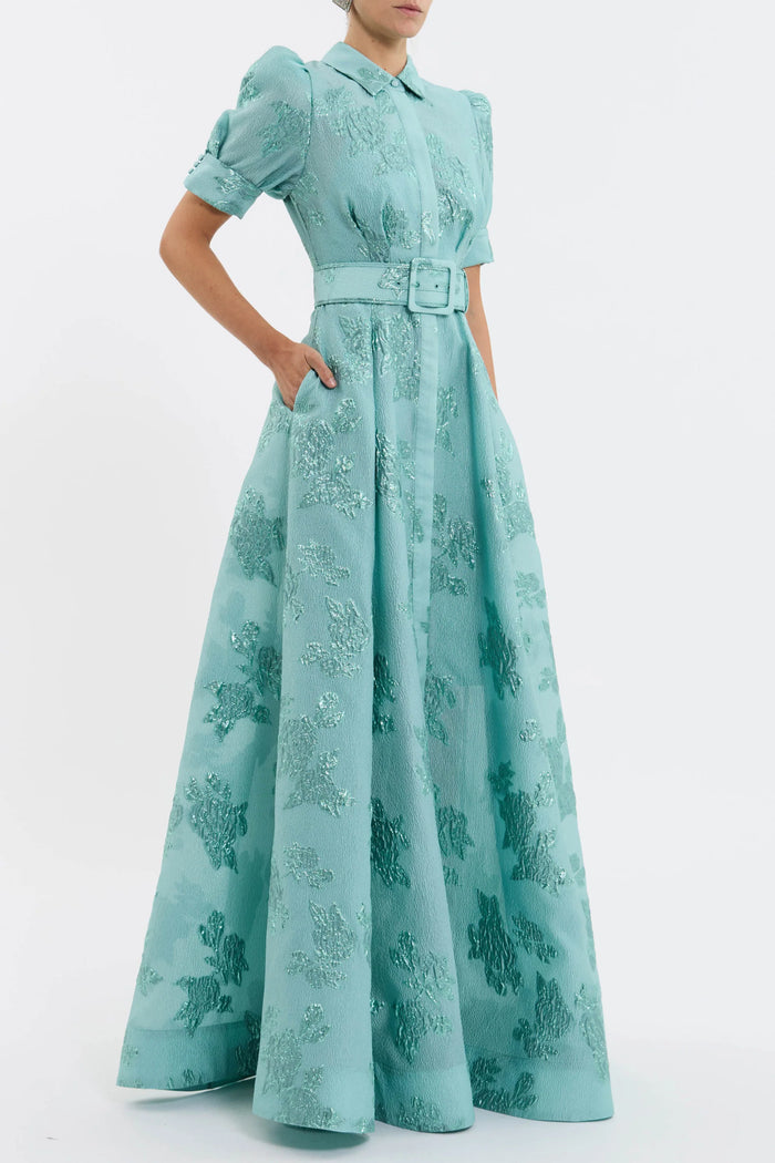 Rebecca Vallance "Benette" Short Sleeve Gown