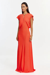 Chilli red maxi dress