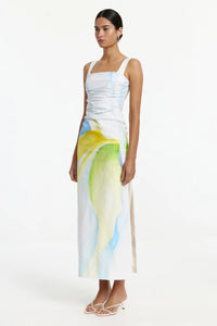 Significant Other Phoebe Dress Seaglass Print front view – wedding guest dress hire