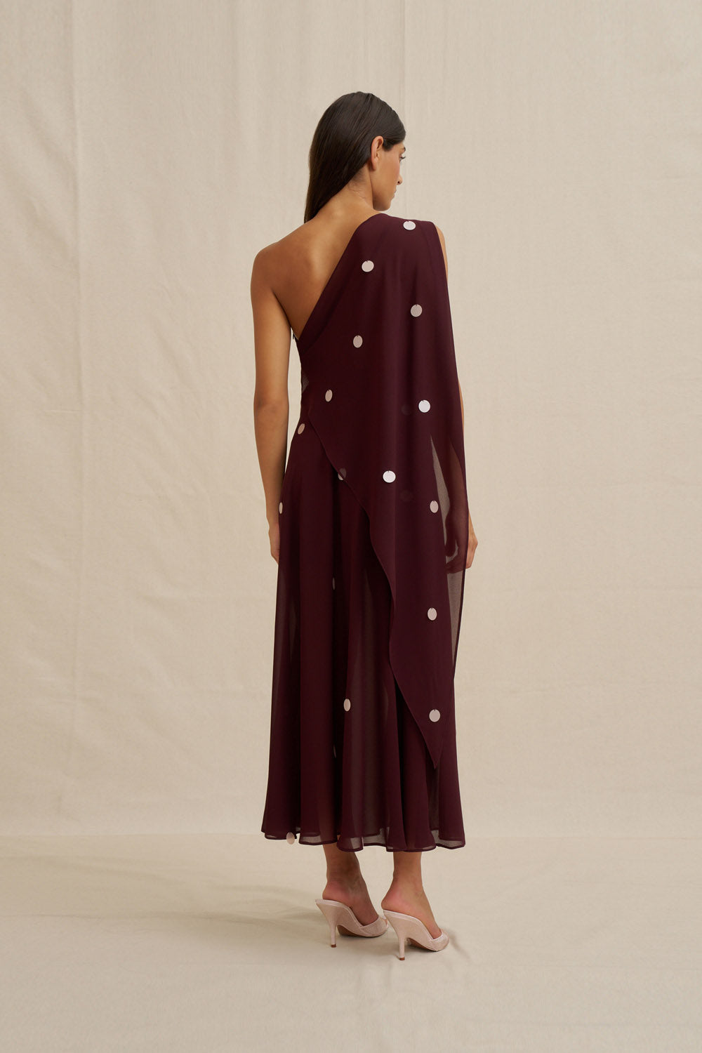 By Johnny "Delia" Draped Midi Dress