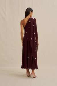 By Johnny "Delia" Draped Midi Dress