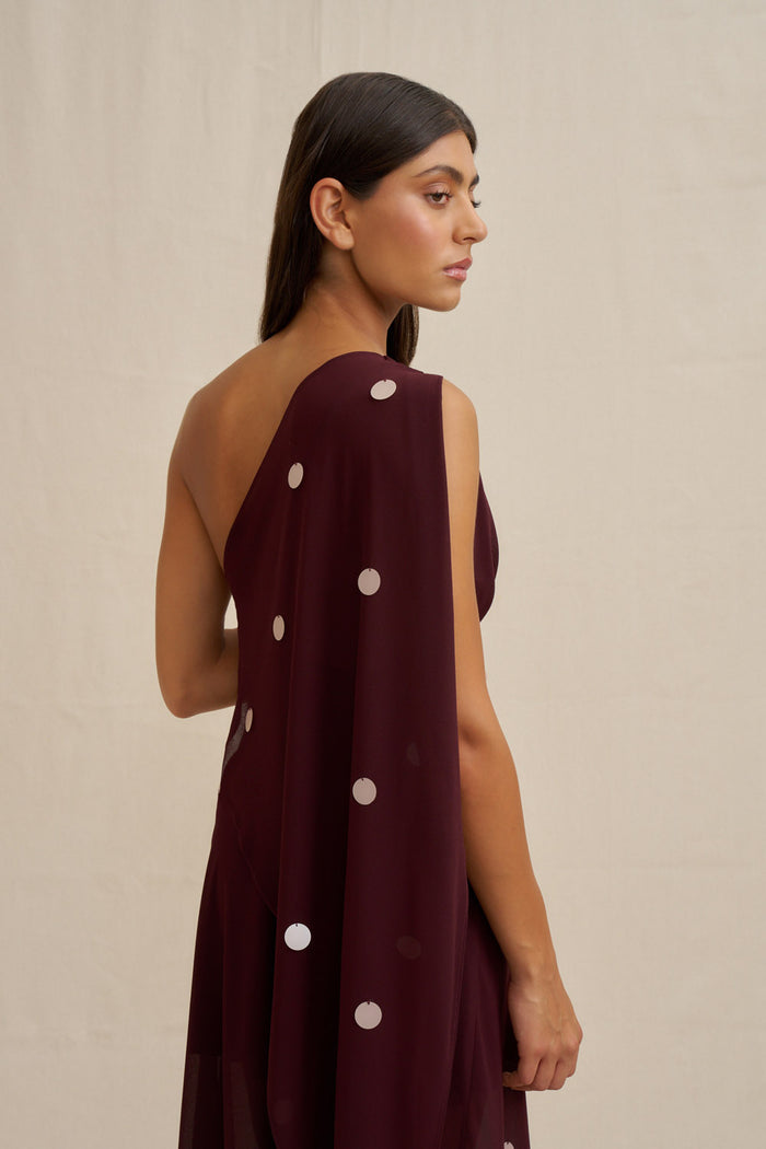 By Johnny "Delia" Draped Midi Dress