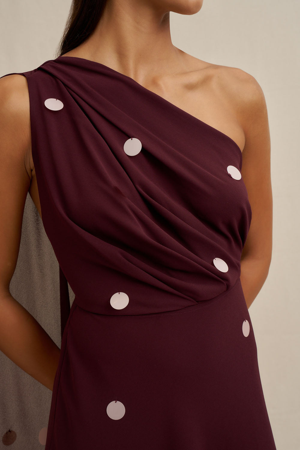 By Johnny "Delia" Draped Midi Dress