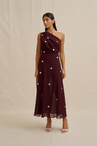By Johnny "Delia" Draped Midi Dress