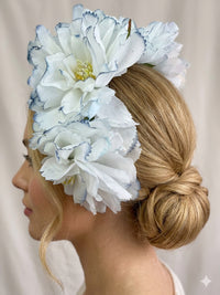 Wendy Scully Flower Crown - White/Blue