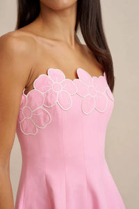 BY JOHNNY Florelle Strapless Midi Dress