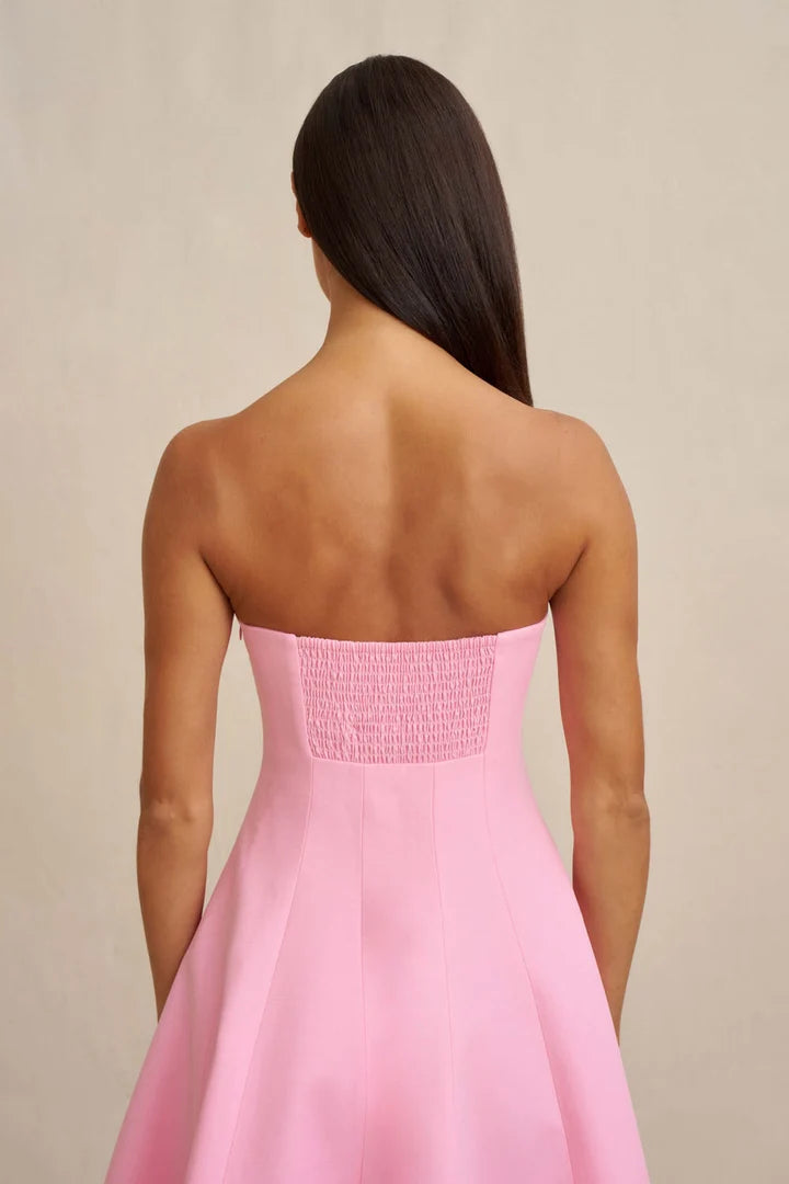 BY JOHNNY Florelle Strapless Midi Dress