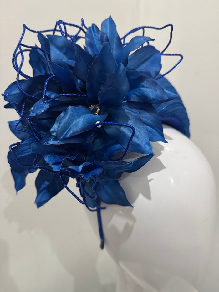 Wendy Scully Millinery Blue Floral.