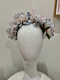 Wendy Scully Flower Crown - White/Pink/Blue