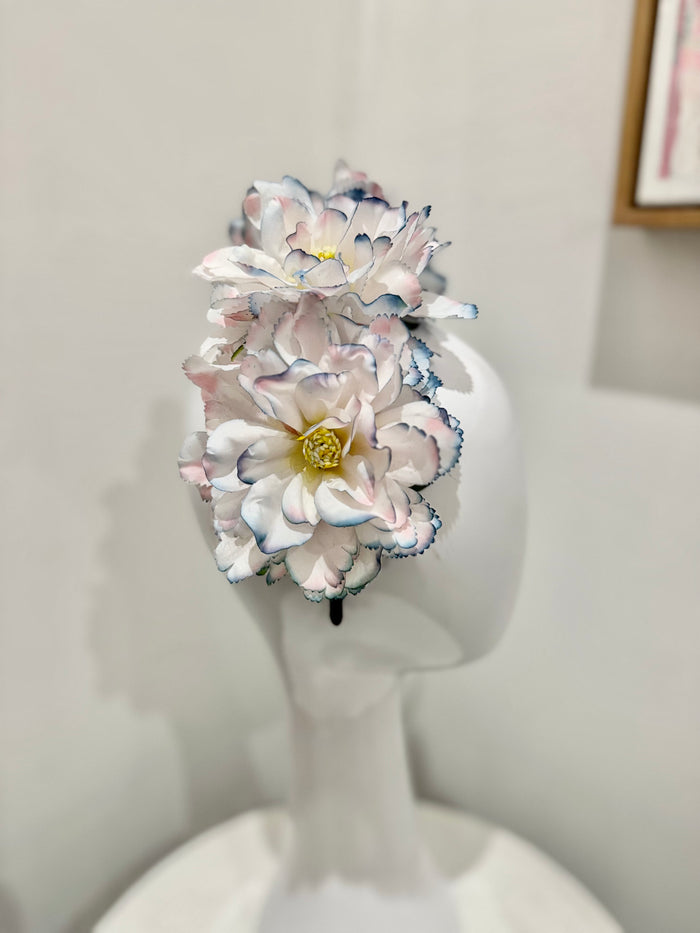Wendy Scully Flower Crown - White/Pink/Blue
