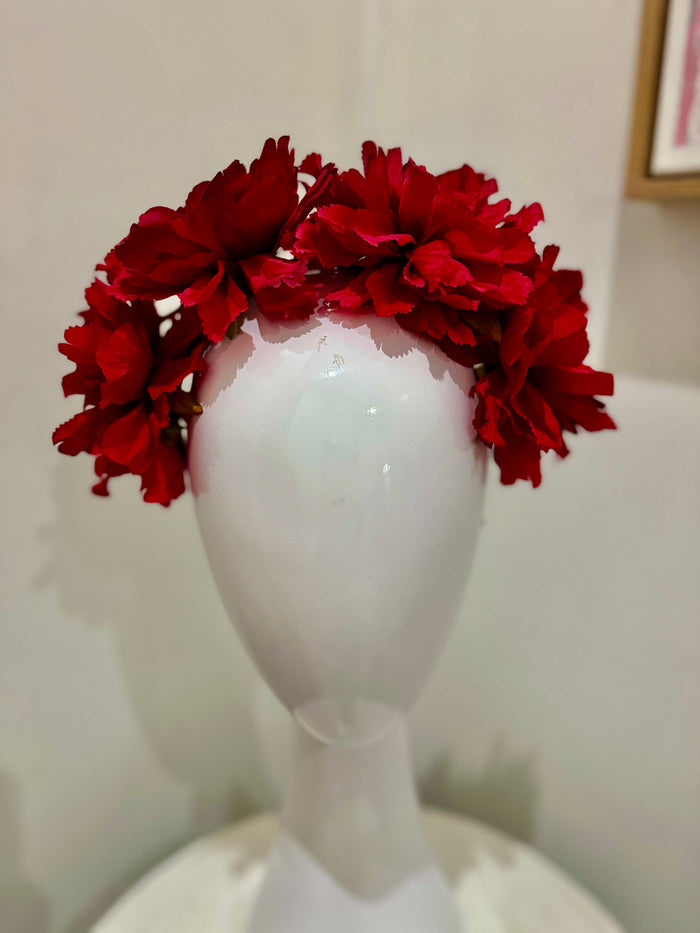 Wendy Scully Flower Crown - Red