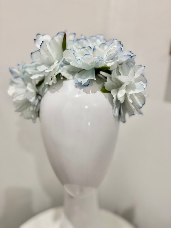 Wendy Scully Flower Crown - White/Blue