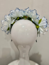 Wendy Scully Flower Crown - White/Blue