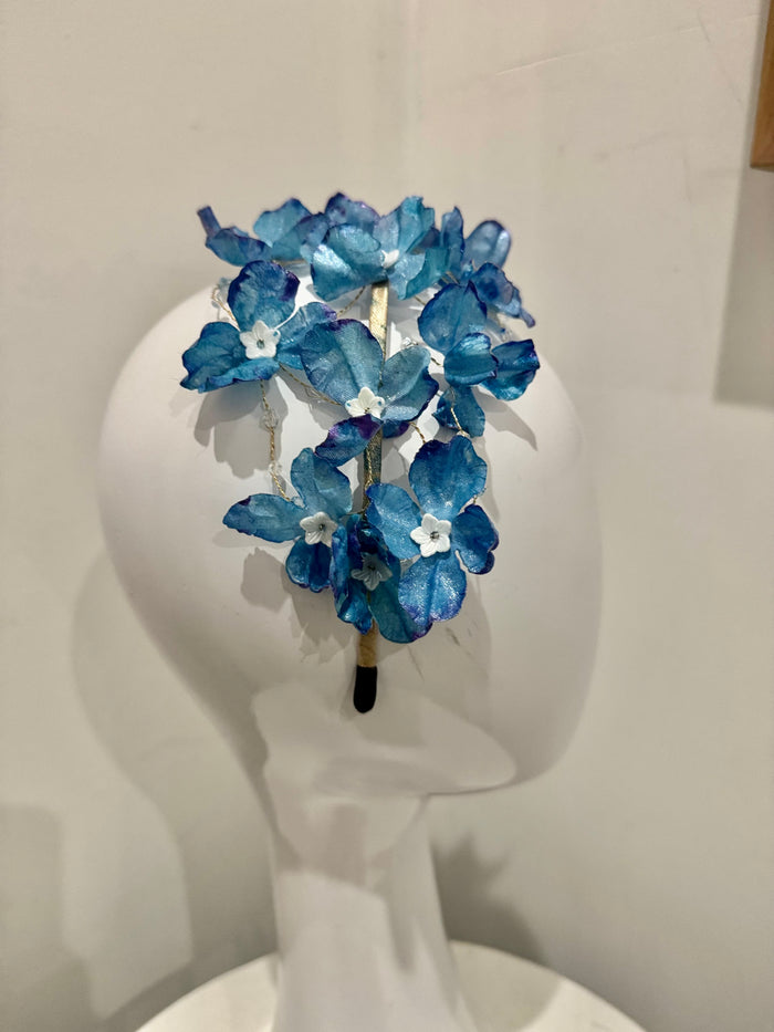 Wendy Scully Blue Floral Headband