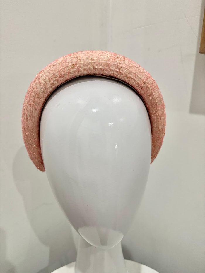 Wendy Scully Headband - Blush Lace