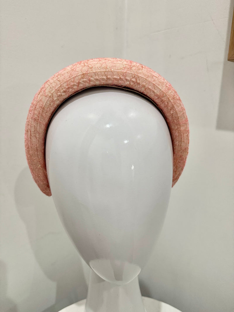 Wendy Scully Headband - Blush Lace