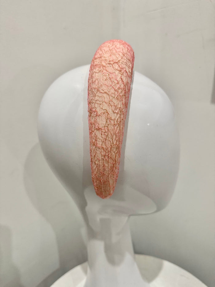 Wendy Scully Headband - Blush Lace